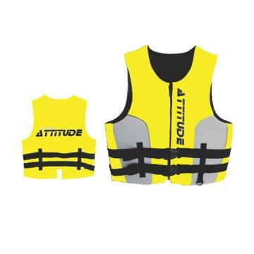 Imagem de Colete de Neoprene PVC ATTITUDE G-XG Amarelo + 60Kg - Cod.1354