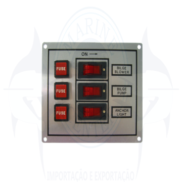 Imagem de Painel elétrico 3 botões 12V - Cod.2202