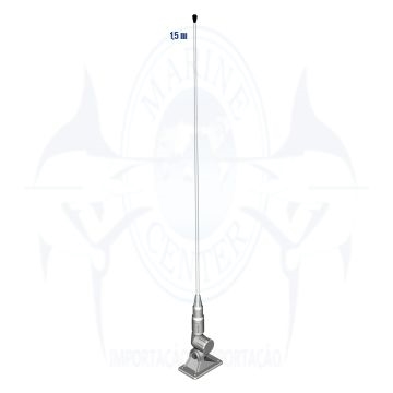 Imagem de Antena VHF 1,5m 3dB com base - Cod.1435