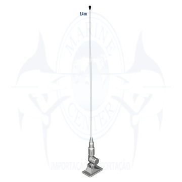 Imagem de Antena VHF 2,4m - 6dB com base - Cod.1117