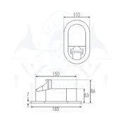 Imagem de Box de ducha com misturador (2,5m) - Cod.3400