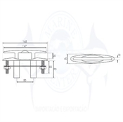 Imagem de Cunho retrátil de embutir 6” - Cod.259