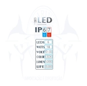 Imagem de Refletor deck 10~30V 6 LEDS - Cod.4395