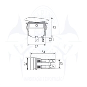 Imagem de Interruptor ON-OFF  12V-24V - Cod.4336