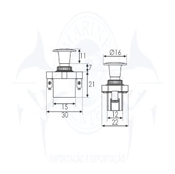 Imagem de Interruptor ON-OFF 12V - Cod.824