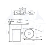 Imagem de Guincho VA 1000 Corrente DIN766 8mm - Cod.160